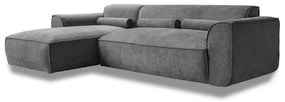Сив ъглов диван (ляв ъгъл) Flex Felix – Miuform