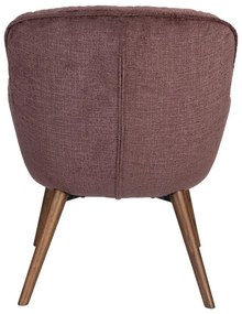 Тъмнолилаво кадифено кресло Lenn – Dutchbone