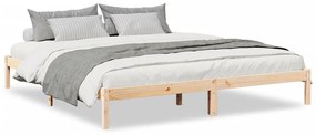 852424 vidaXL Екстра дълга рамка за легло, без матрак, 180x220 см, бор масив