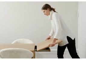 Сгъваема маса за хранене от дъбова дървесина 90x200 cm Heart'n'Soul - UMAGE