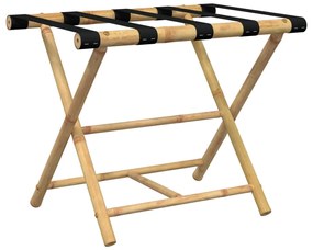 366453 vidaXL Сгъваема поставка за багаж 62x42x50,5 см бамбук