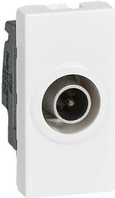 Legrand Розетка TV тип коаксиал 1dB 1 мод. цвят бял Mosaic  - 078793