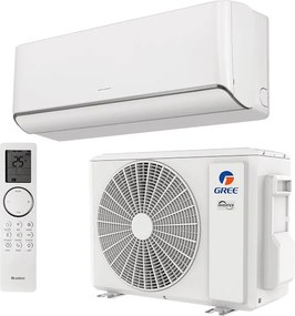 Инверторен климатик Gree Airy GWH24AVEXF-K6DNA1A, 24000 BTU, 48 м2, A+++, Wi-Fi, R-32, Бял