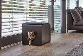 Черна котешка тоалетна 41x54,5 cm Sito Black – MiaCara