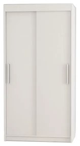 Гардероб с плъзгащи врати MORI 120, 120x200x62, бял