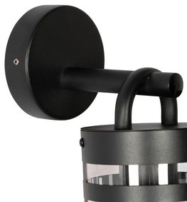 Индустриална външна стенна лампа черна IP44 - Ruben