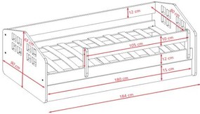 Детско легло Kacper-180 x 80