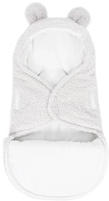 Бебешко одеяло от шерпа в цвят слонова кост 45x80 cm – Meowbaby