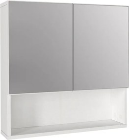 Огледало за баня от меламин Trama в бял цвят 60x16.8x65см.