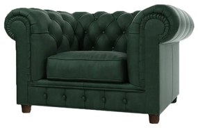 Тъмнозелено кадифено кресло Cambridge - Ropez