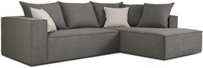 Ъглов диван Opalin-Сиво-Дясно