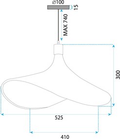 Плафон Bamboo APP1641-1CP 50cm