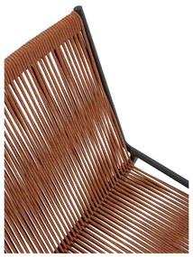 Теракотени метални трапезни столове в комплект за подреждане 2 бр. Emily – Marckeric