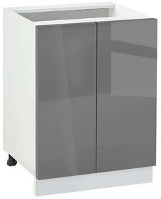 Долен шкаф МДФ Глосмакс 602 (60см) Бял