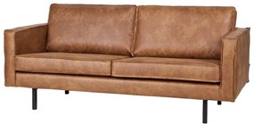 Кафяв диван от изкуствена кожа 190 cm Rodeo – WOOOD
