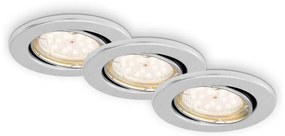 Briloner 7219-039-К-кт 3xLED Димируема лампа за баня 1xGU10/5W/230V IP23