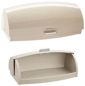 Кутия за хляб Klausberg KB 7932, 45 см, Ергономична дръжка, Метална, Бежов