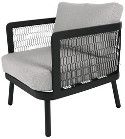 Сиво метално градинско кресло Edinburgh Duo – Rojaplast