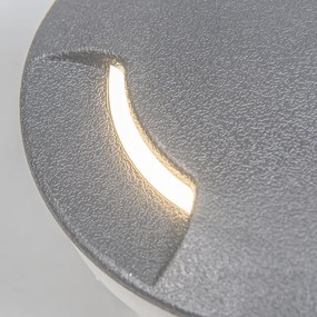 Модерен външен наземeн прожектор сив с LED IP67 - Ceci 2