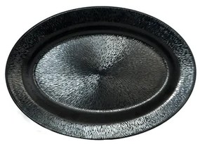 Kulsan - Меламиново плато елипсовидно черно 36x51x1см NOVA (11051)