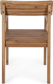 Градински стол от масивно дърво в естествен цвят Rodano – Bizzotto