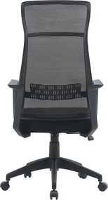 Черен тапициран офис стол Hoboken – Yes Everyday