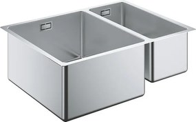 Кухненски умивалник с две купи от неръждаема стомана K700U, 585 x 440 mm