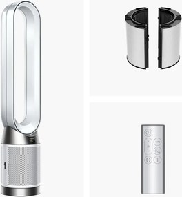 Пречиствател за въздух Dyson Purifier Cool PC1 544901-01, 50W, 30 м2, 287 l/s, 10 скорости, Air Multiplier™, Wi-Fi, Bluetooth, Осцилация, Бял/сребрист