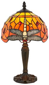 Endon 64091 - Настолна лампа Tiffany DRAGONFLY 1xE14/40W/230V Ø 20 см
