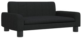 3196273 vidaXL Детски диван, черно, 90x53x30 см, текстил