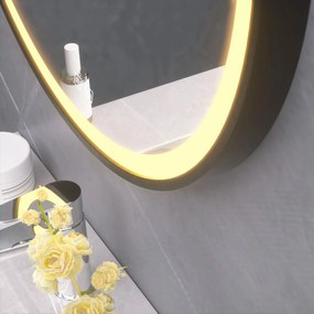 Кръгло LED огледало, висящо на каишка 70 см 104