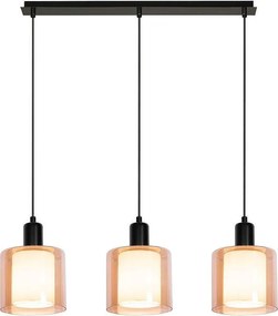 Пендел НИРА 2, черен/мед, 3xE27