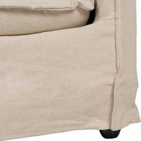 Кремав ленен диван 160 cm – Ixia