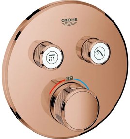 Термостатичен вграден кран 2 изхода Grohe Ι-Bronze Glossy