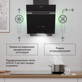 Klarstein Alina Абсорбатор| 40 см, 570 м³/ч, Тих, ЕЕК A
