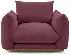 Кресло в цвят бордо Ernest – Bobochic Paris