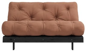 Сгъваем диван в тухлен цвят 140 cm Roots Black Night – Karup Design
