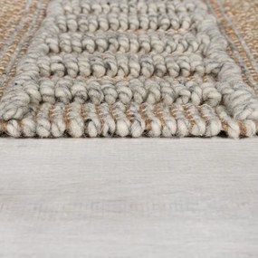 Пътека в светлосиво и естествен цвят 60x230 cm Medina - Flair Rugs
