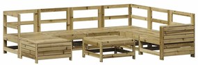 3250567 vidaXL Градински комплект диван от 8 части, импрегниран бор