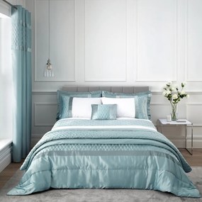 Синьо и бяло спално бельо за двойно легло 200x200 cm - Catherine Lansfield