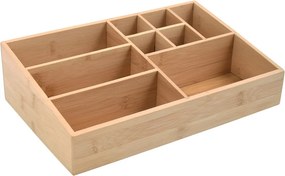 Бамбуков органайзер за козметика в естествен цвят Isalys – MSV