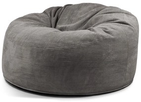 Тъмносив пуф от рипсено кадифе Om 135 – SLOWDOWN