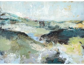 Картина с ръчно изрисувани елементи 118x90 cm Green Mountain – Malerifabrikken