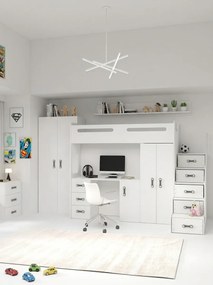 Двуетажно легло Steps plus-White
