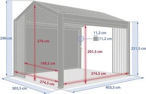 Щора за пергола Hesperide Ecozia, Лен, 4 m
