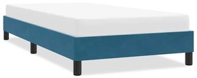 4101383 vidaXL Рамка за легло без матрак Тъмно синьо 80x220 cm Кадифе