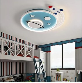 Brilagi -LED Детско таванно осветително тяло STARSHIP LED/64W/230V 3000/4500/6000K синьо