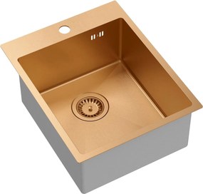 Стоманена мивка RUSSEL 90 COPPER