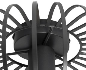 Интелигентен плафон черен 39 см с Wi-Fi G95 - Johanna