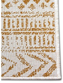 Външен килим в бял цвят и жълта охра 120x170 cm Biri – NORTHRUGS
